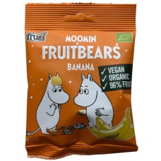 Frugi BIO Moomin marmelādes lācīši ar banānu garšu, bez pievienota cukura, 40g